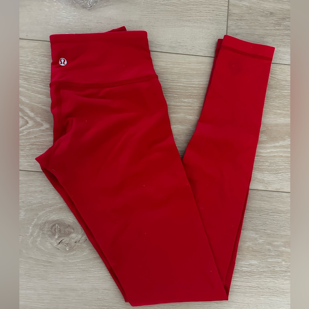 Lululemon Red Leggings
